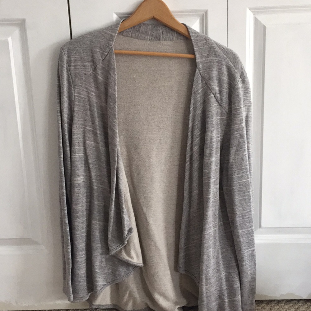 Gray cardigan